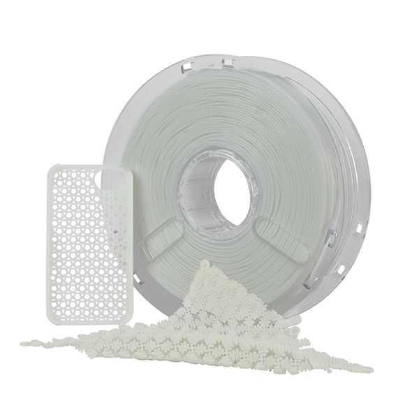White Polymaker PolyFlex TPU95 0.75kg 1.75mm Filament