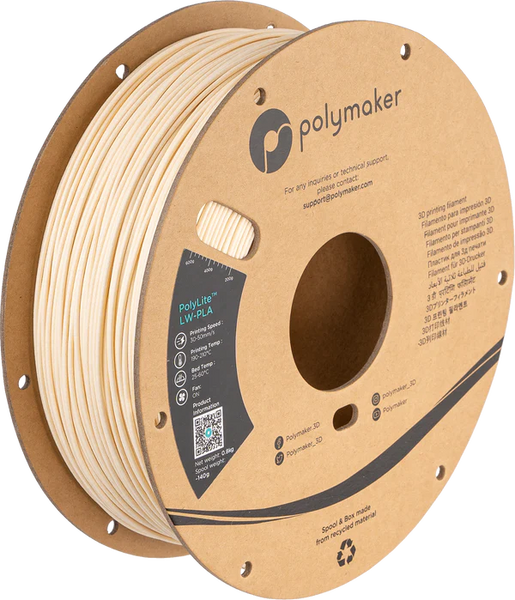 Polymaker Polylite LW PLA White 800g 1.75mm Filament
