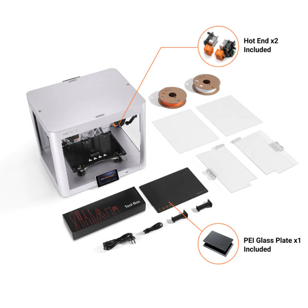 Snapmaker J1 IDEX 3d printer Included in the box