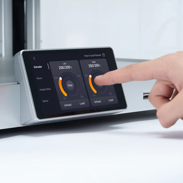 Snapmaker J1 IDEX 3d printer touch screen control