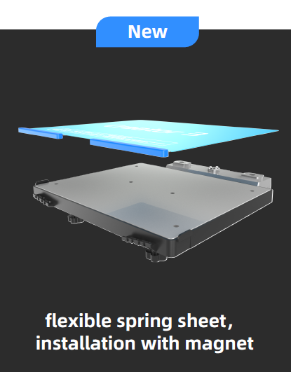 Flashforge Creator 3 V2 Magnetic bed including bed surface