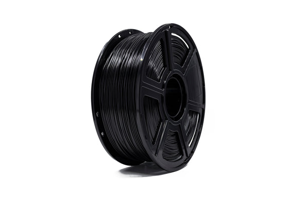 Black Flashforge ABS 1kg 1.75mm 3D Printer Filament spool