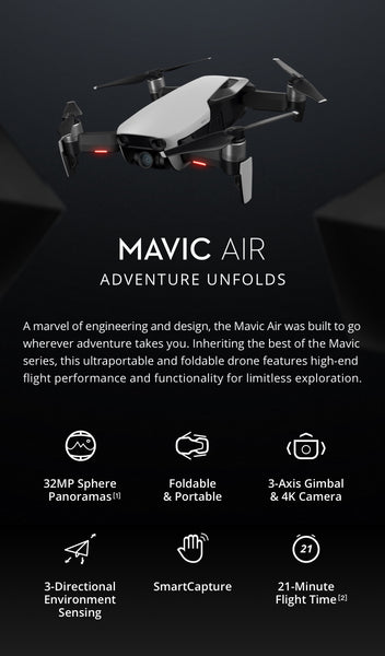 DJI Mavic AIR - Fly More Combo - FREE delivery