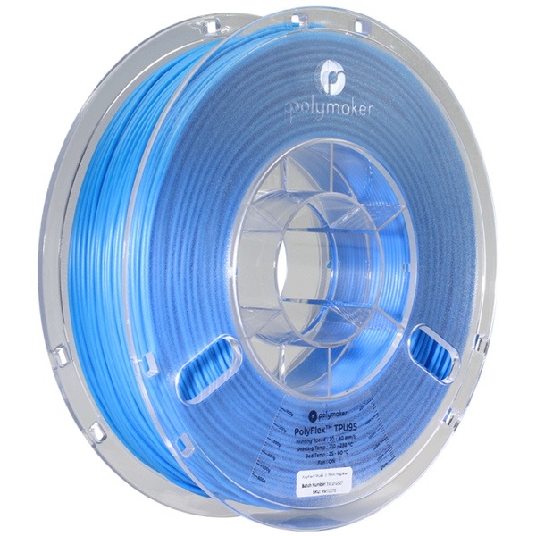 Blue Polymaker PolyFlex TPU95 0.75kg 1.75mm Filament