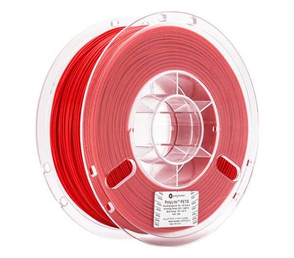 Polymaker Polylite PETG Red 1kg 1.75mm 3d printer filament