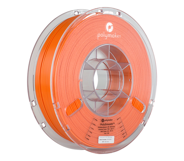 Polysmooth by Polymaker- Orange 0.75kg 1.75mm 3D Printing Filament