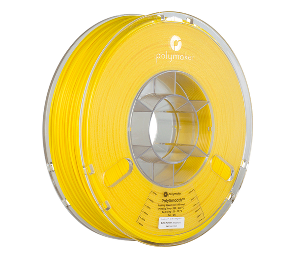 Polysmooth by Polymaker- Yellow 0.75kg 1.75mm 3D Printing Filament