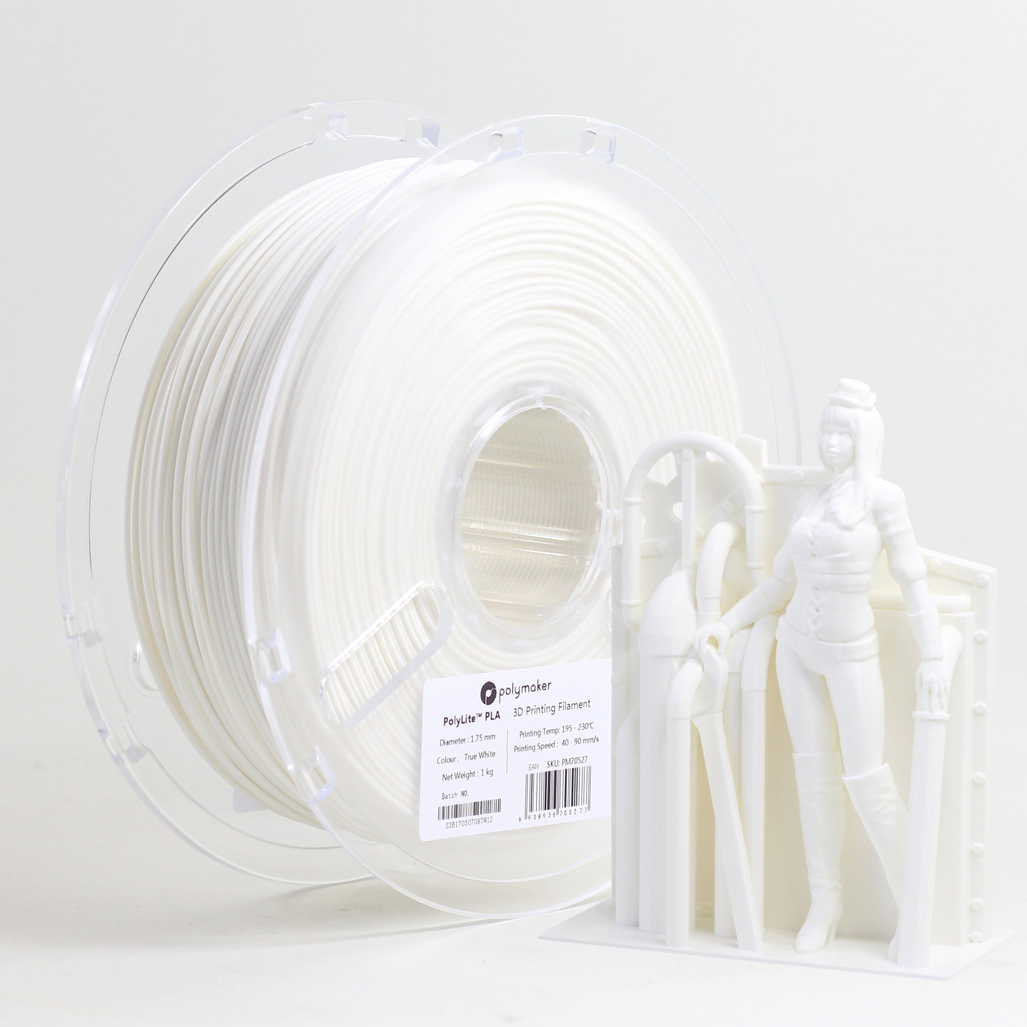 Polymaker Polylite PLA 1.75mm 1kg Filament White