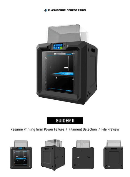 Flashforge Guider II 3D Printer Features