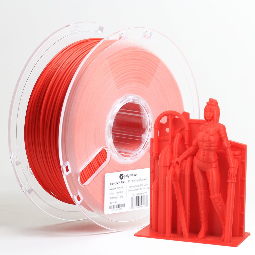 PolyLite Silk Red PLA Filament